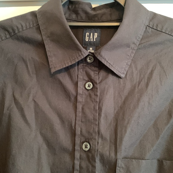 Gap, button down shirt dress with pockets, size medium - Picture 3 of 15